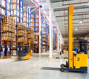 Warehouse interior with forklift - Pest control services with City Termite & Pest Control in Malvern, AR