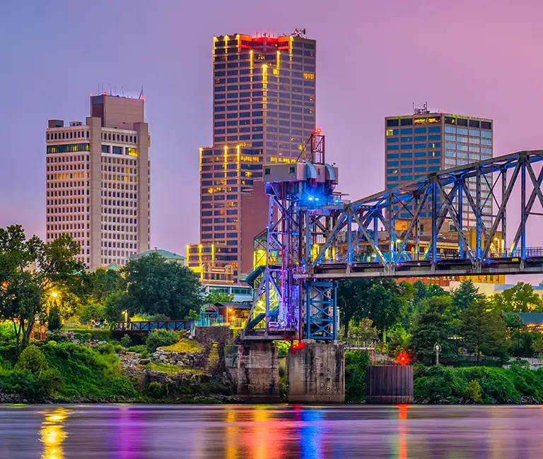 City skyline during a sunset | City Termite & Pest Control serving Malvern, AR